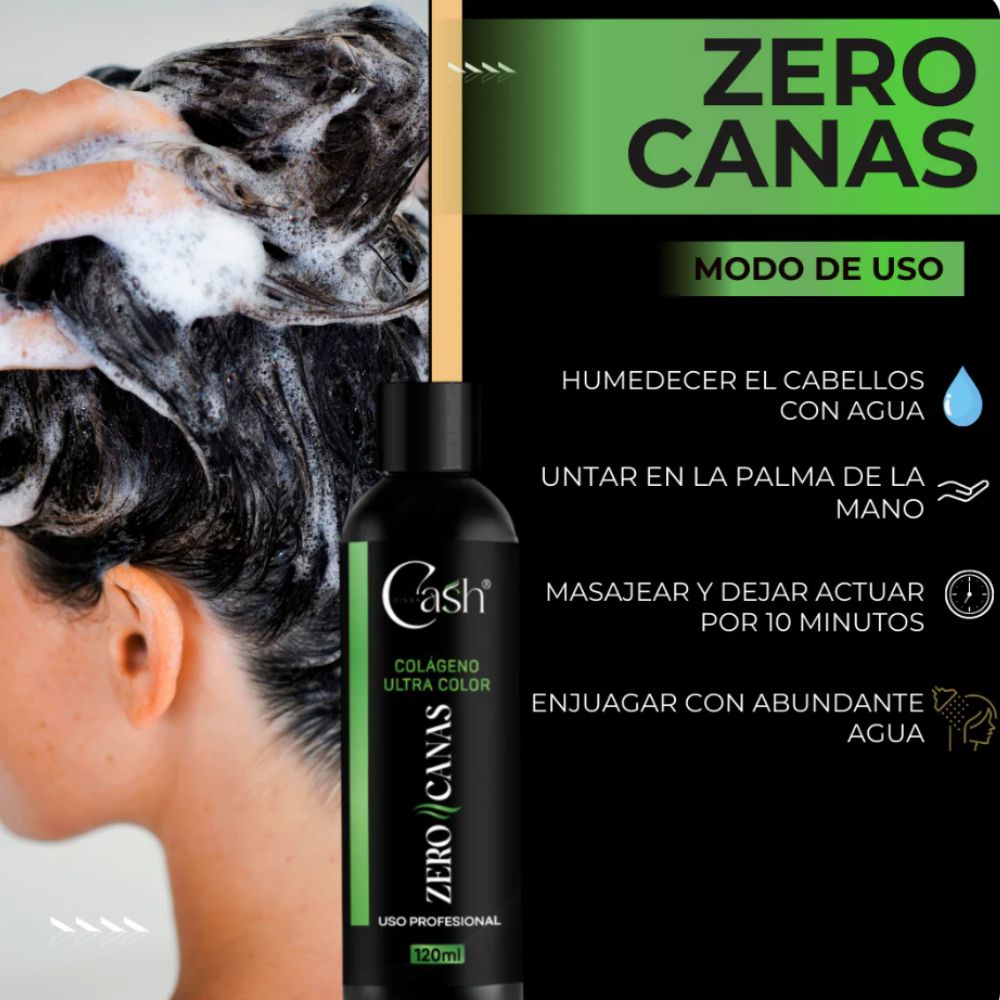 Shampoo Zero Canas + Tratamiento de colageno