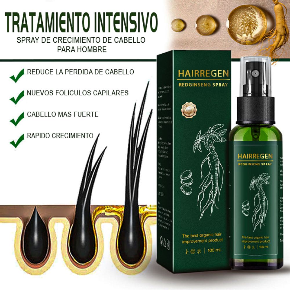 Spray para crecimiento de cabello y control de caída