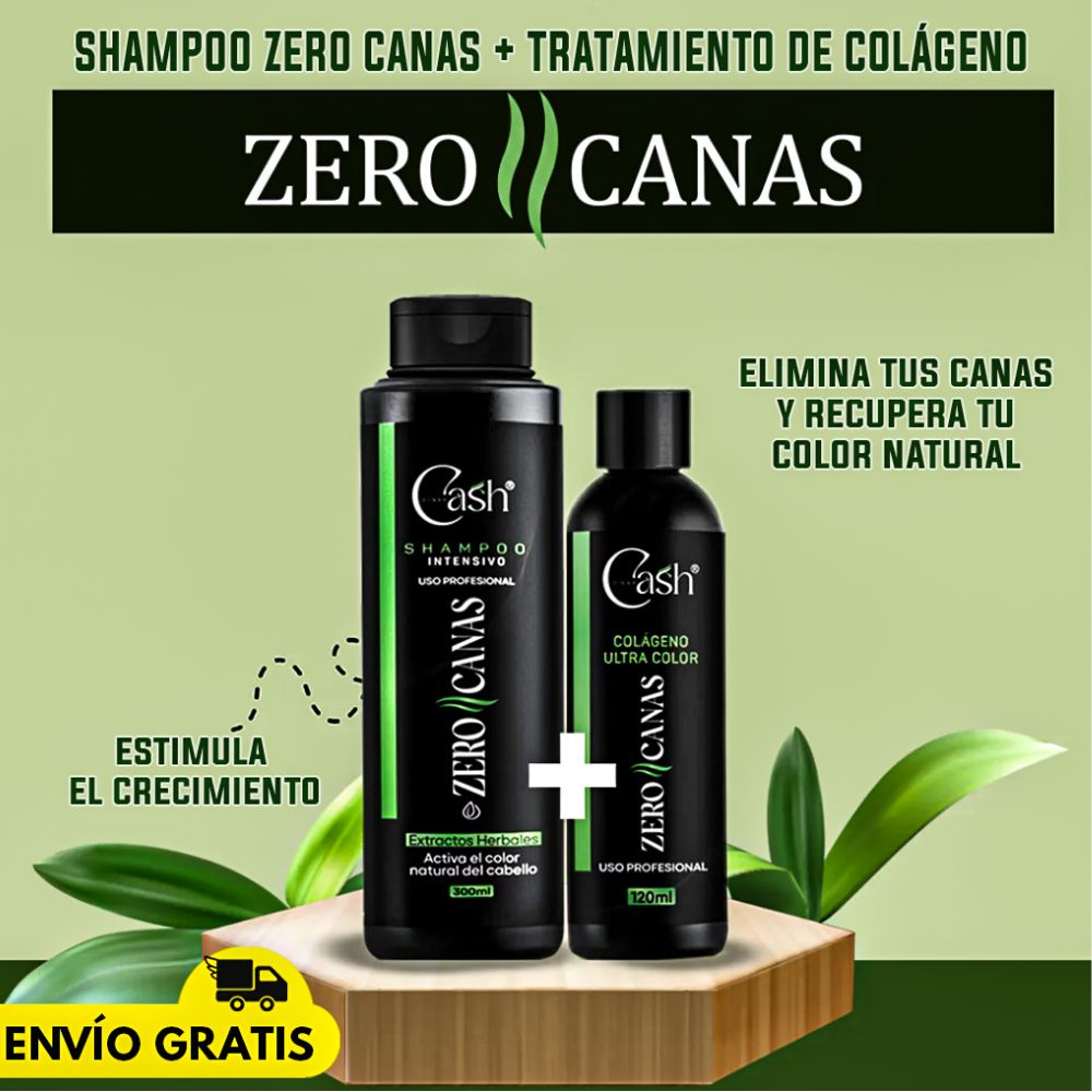 Shampoo Zero Canas + Tratamiento de colageno